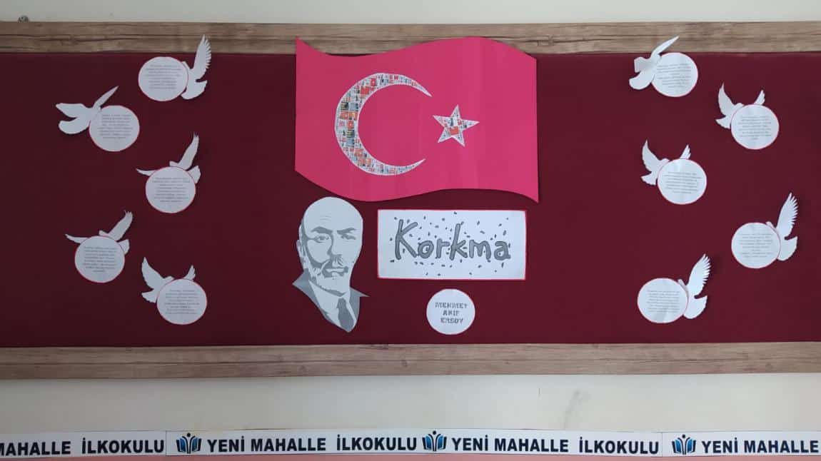 12 Mart İstiklal Marşı'nın Kabulü Okul Panomuz Hazır 